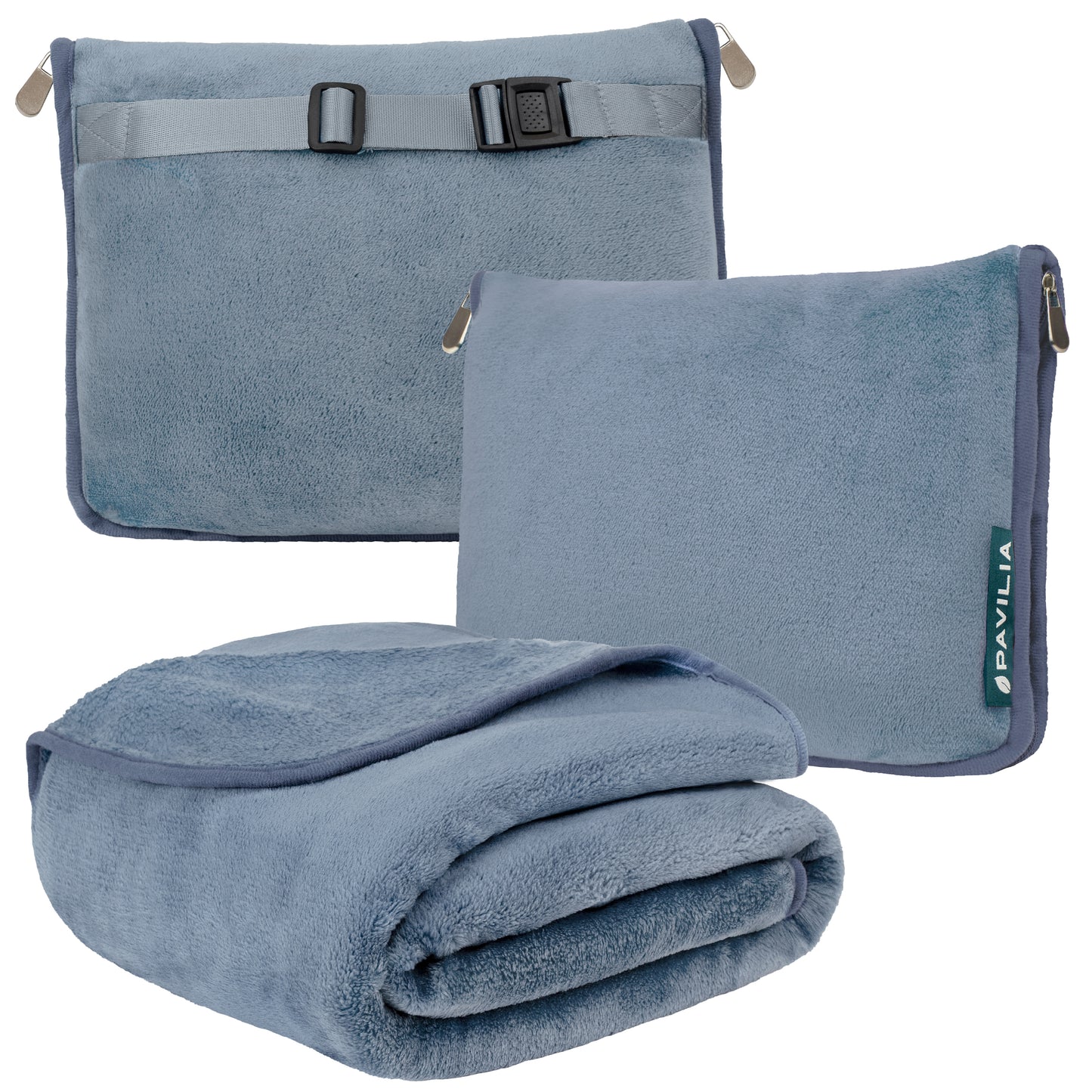 Premium Fleece Travel Blanket Pillow