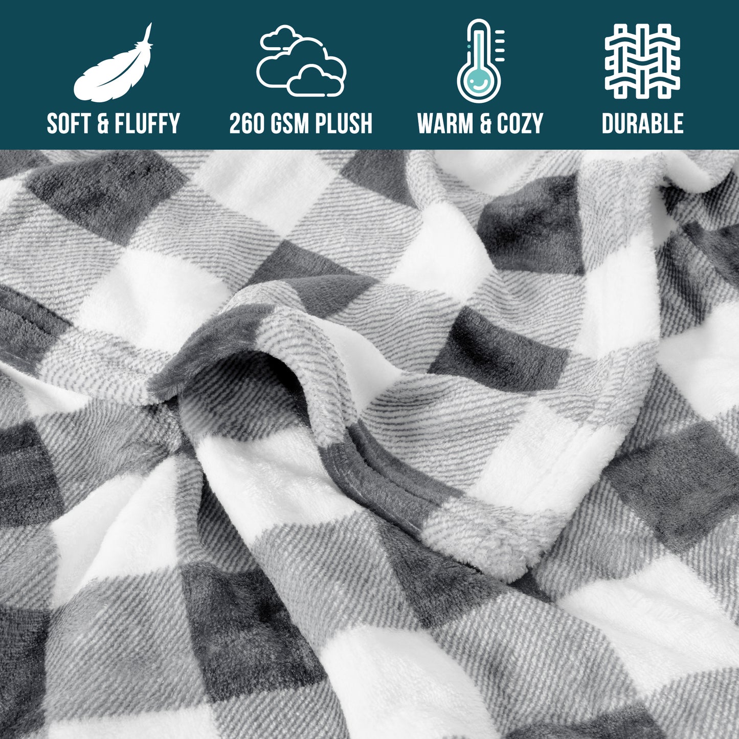 Checkered Fleece Blanket