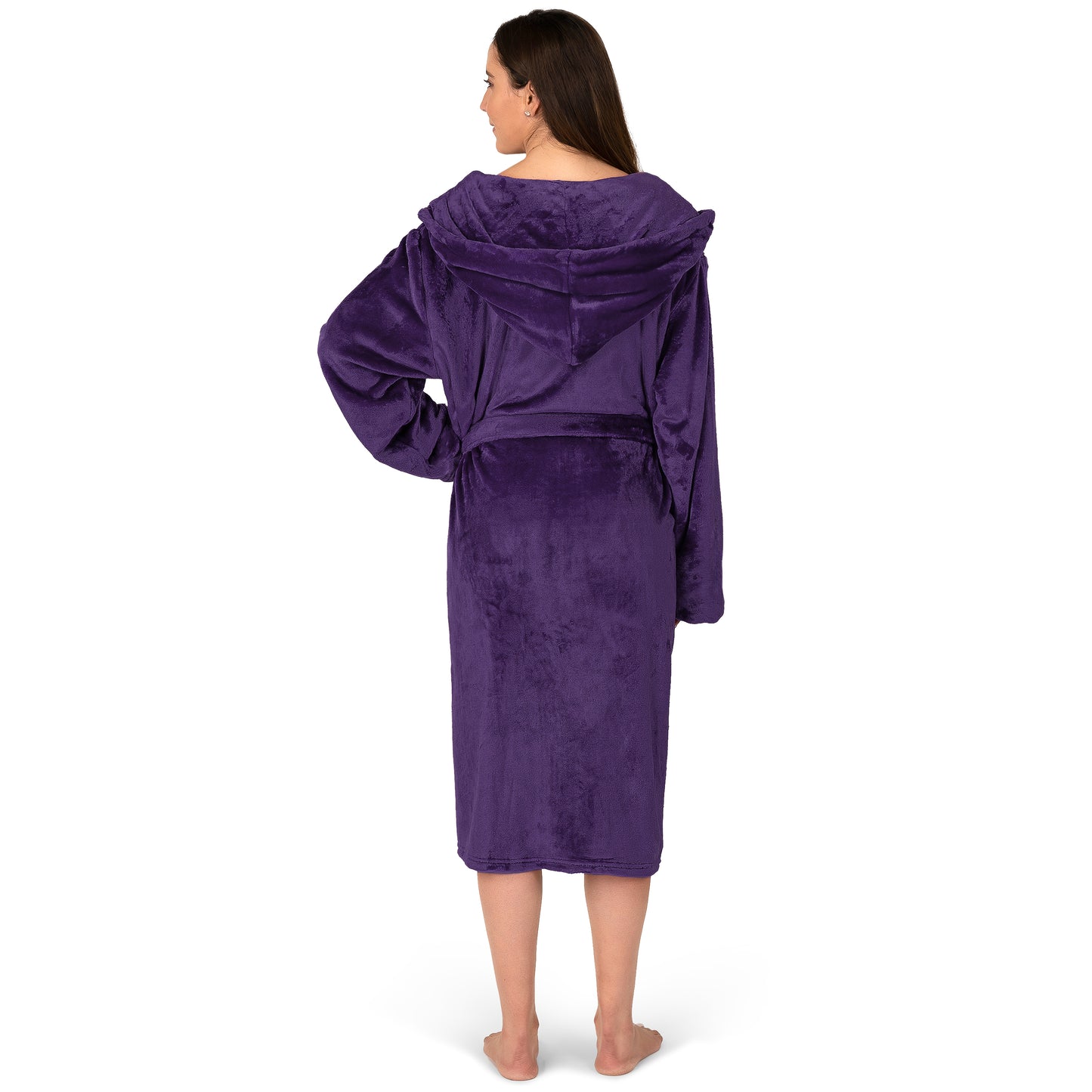 Women's Classic Fleece Robe with Hood
