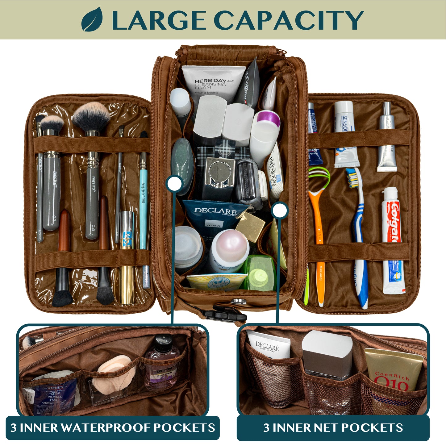 Men's Deluxe Dopp Kit Toiletry Bag