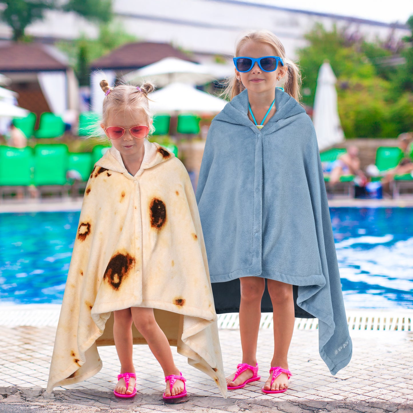 Kid's Fleece Hooded Bath Towel