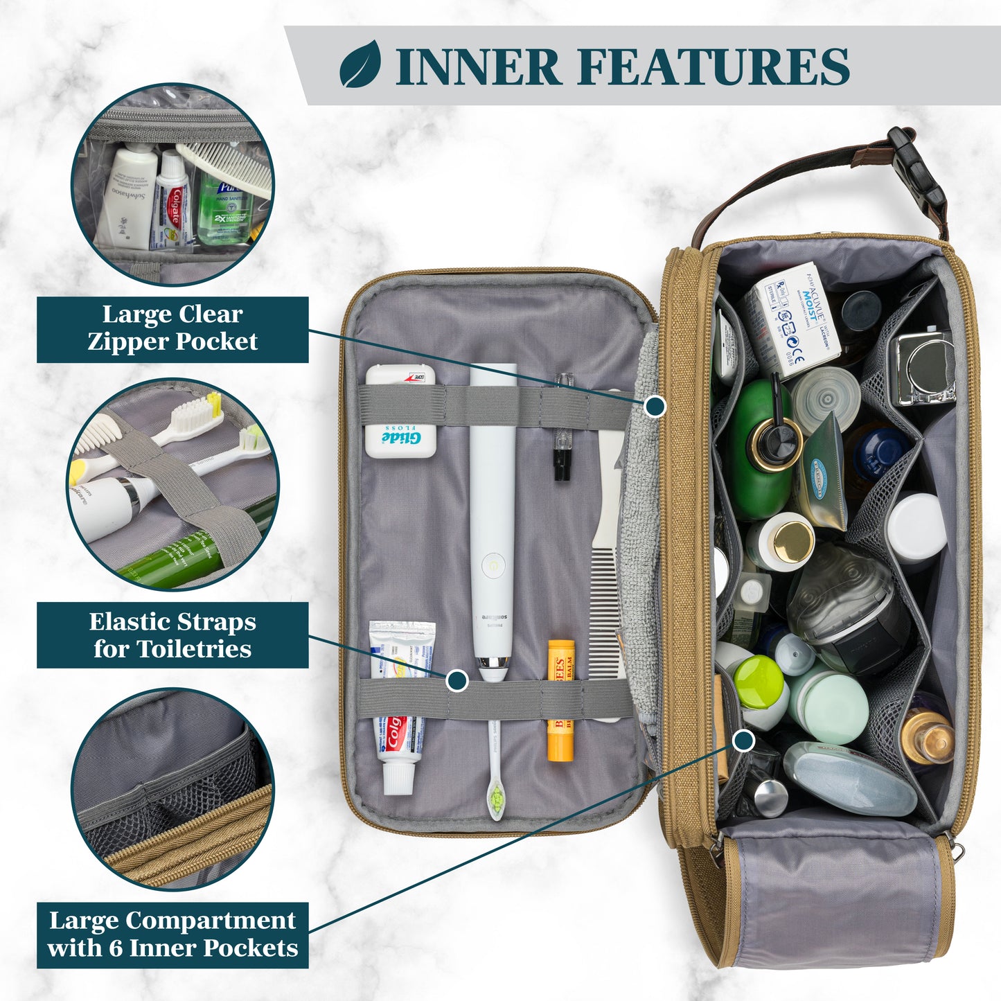 Canvas Dopp Kit Toiletry Bag
