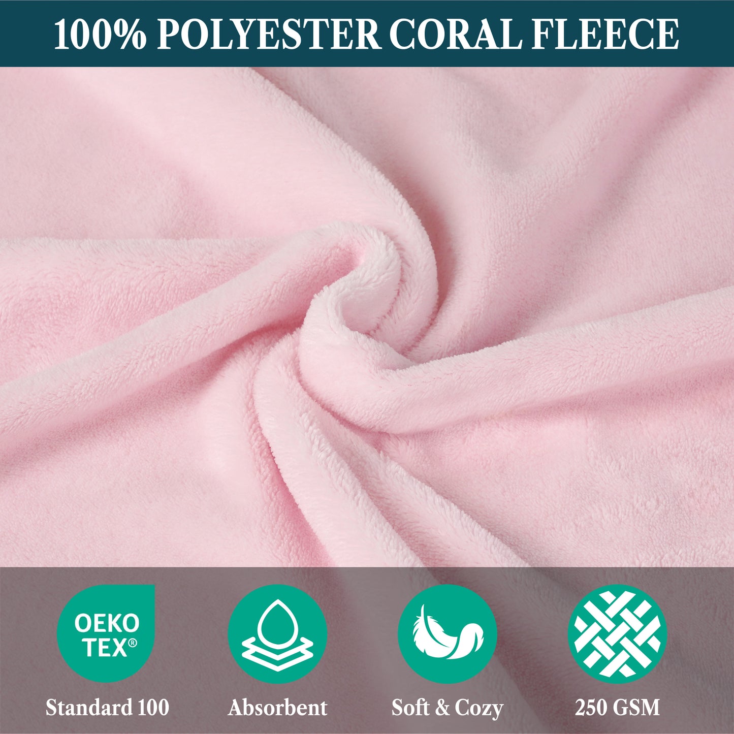 Kid's Fleece Hooded Bath Towel