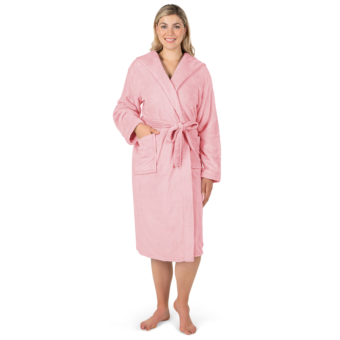 Women's Classic Fleece Robe with Hood
