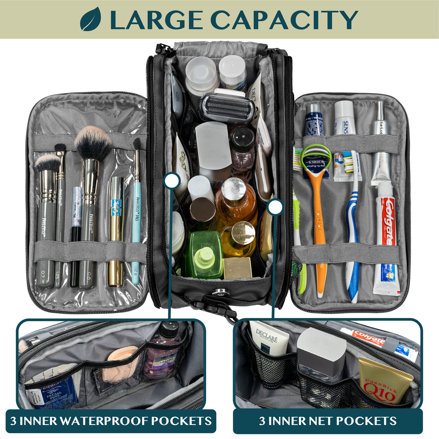 Men's Deluxe Dopp Kit Toiletry Bag