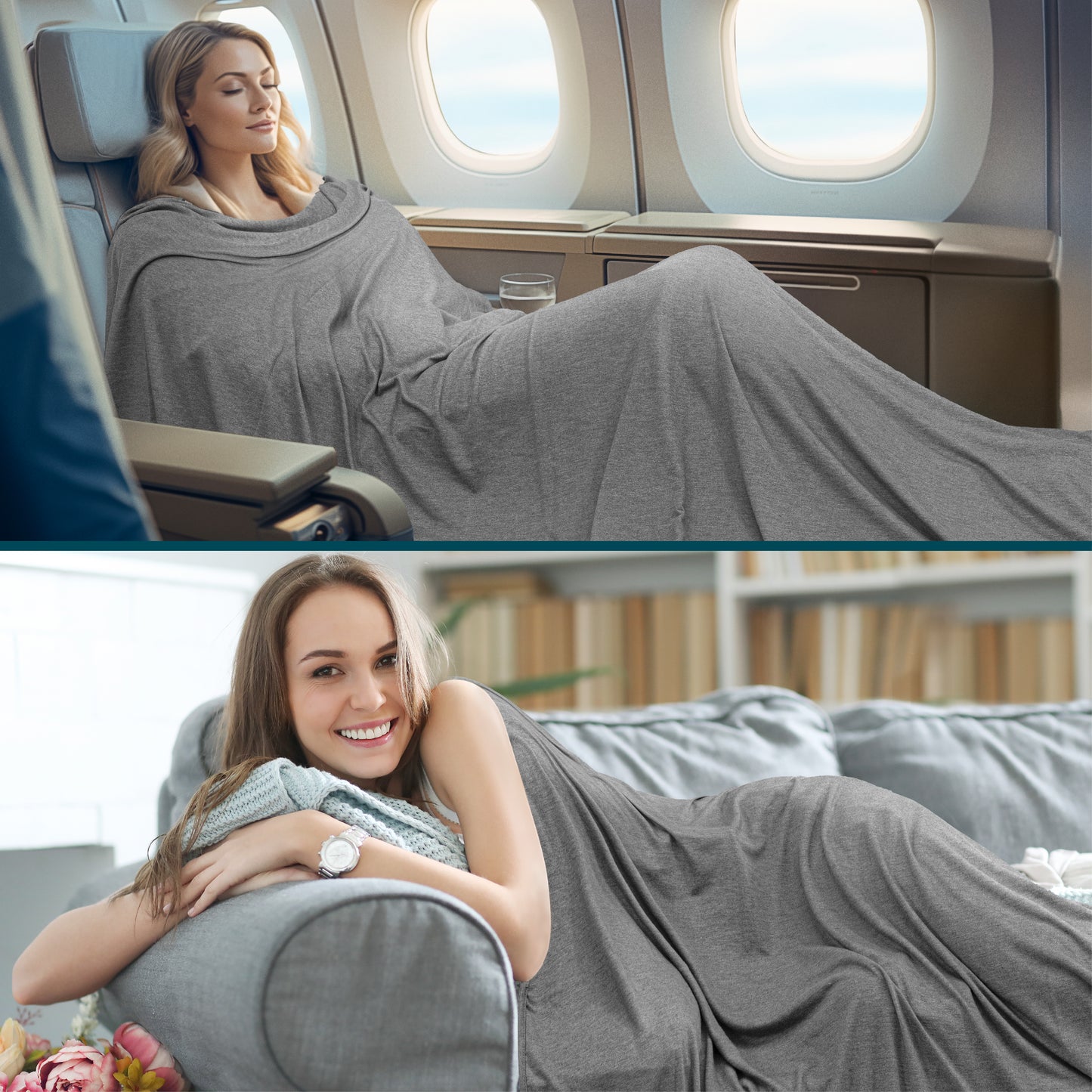 Compact Travel Blanket with Bag