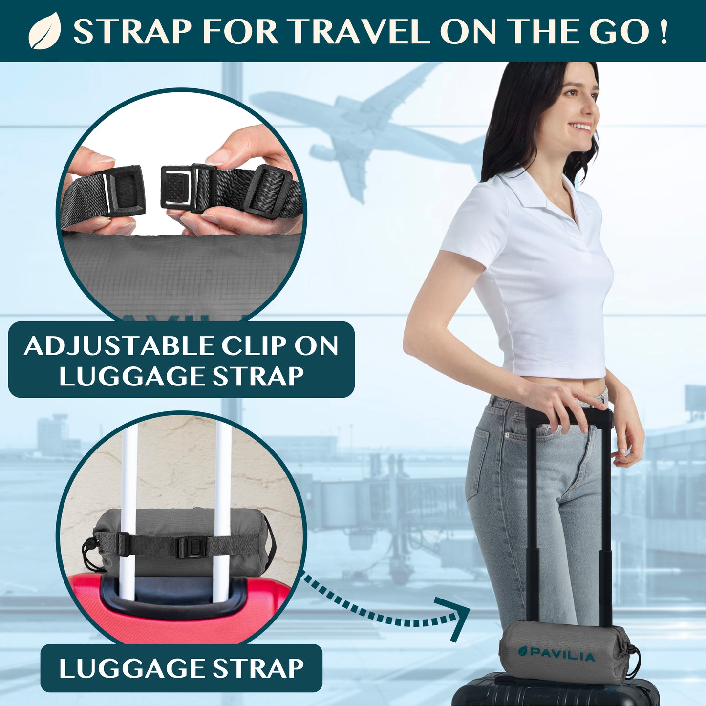 Compact Travel Blanket with Bag