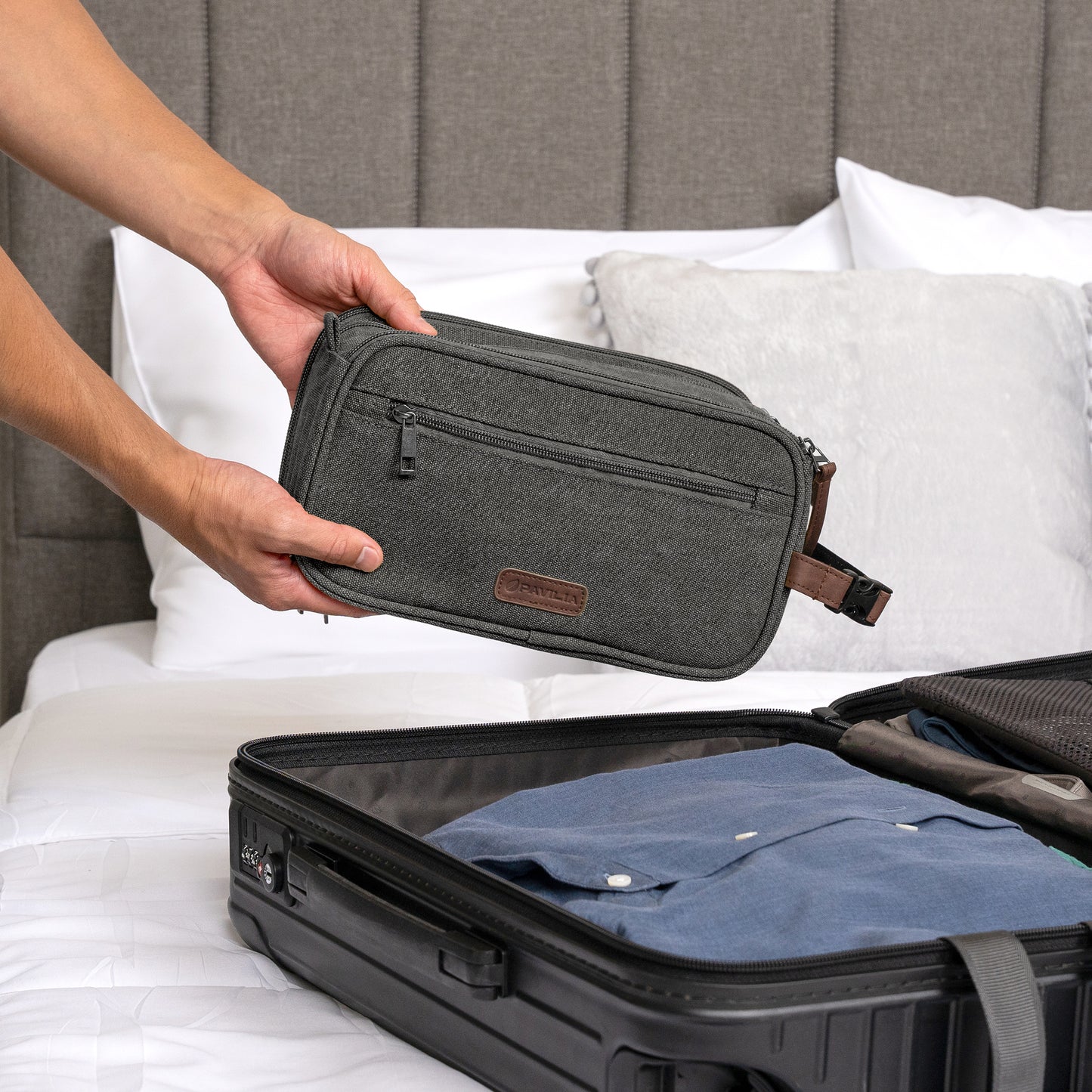 Canvas Dopp Kit Toiletry Bag