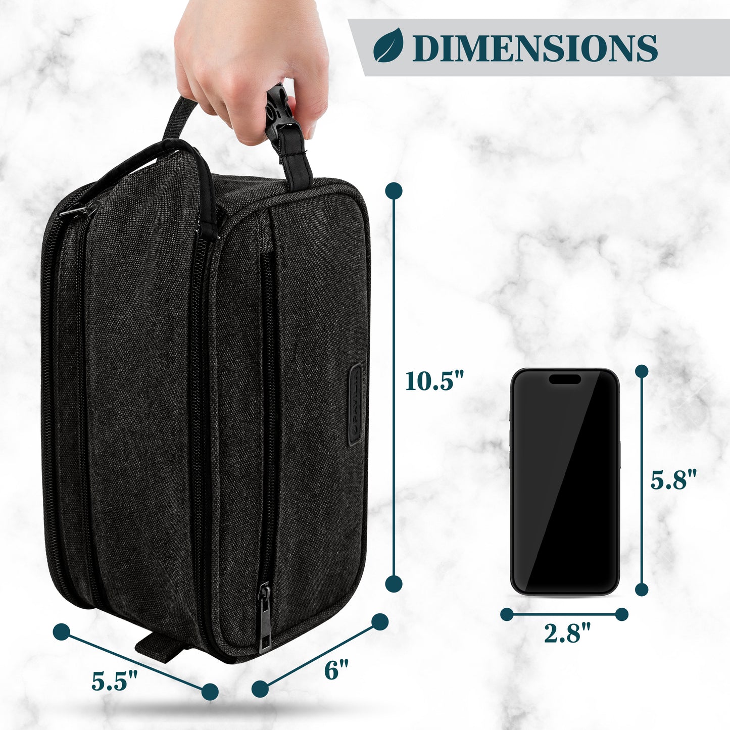 Canvas Dopp Kit Toiletry Bag