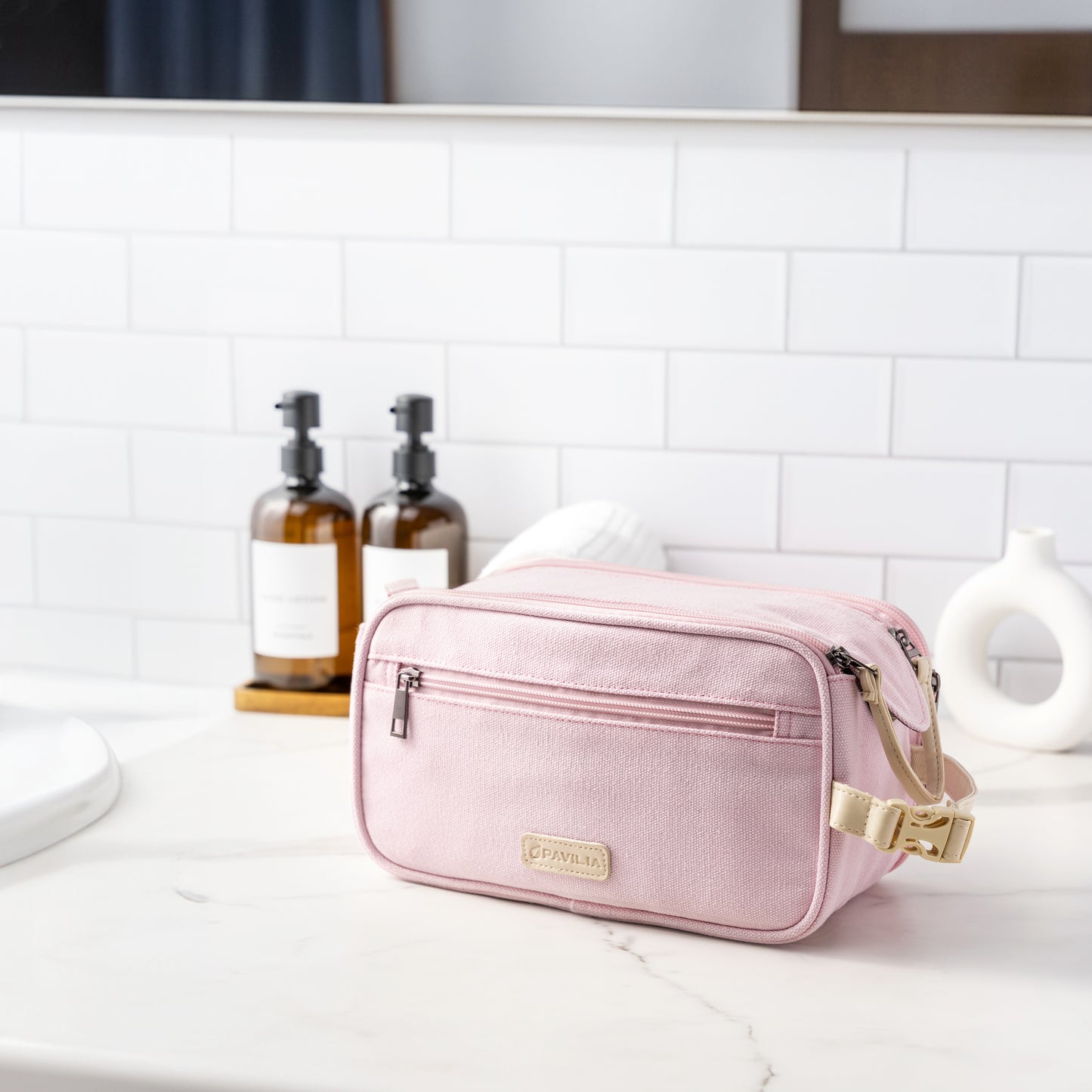 Canvas Dopp Kit Toiletry Bag
