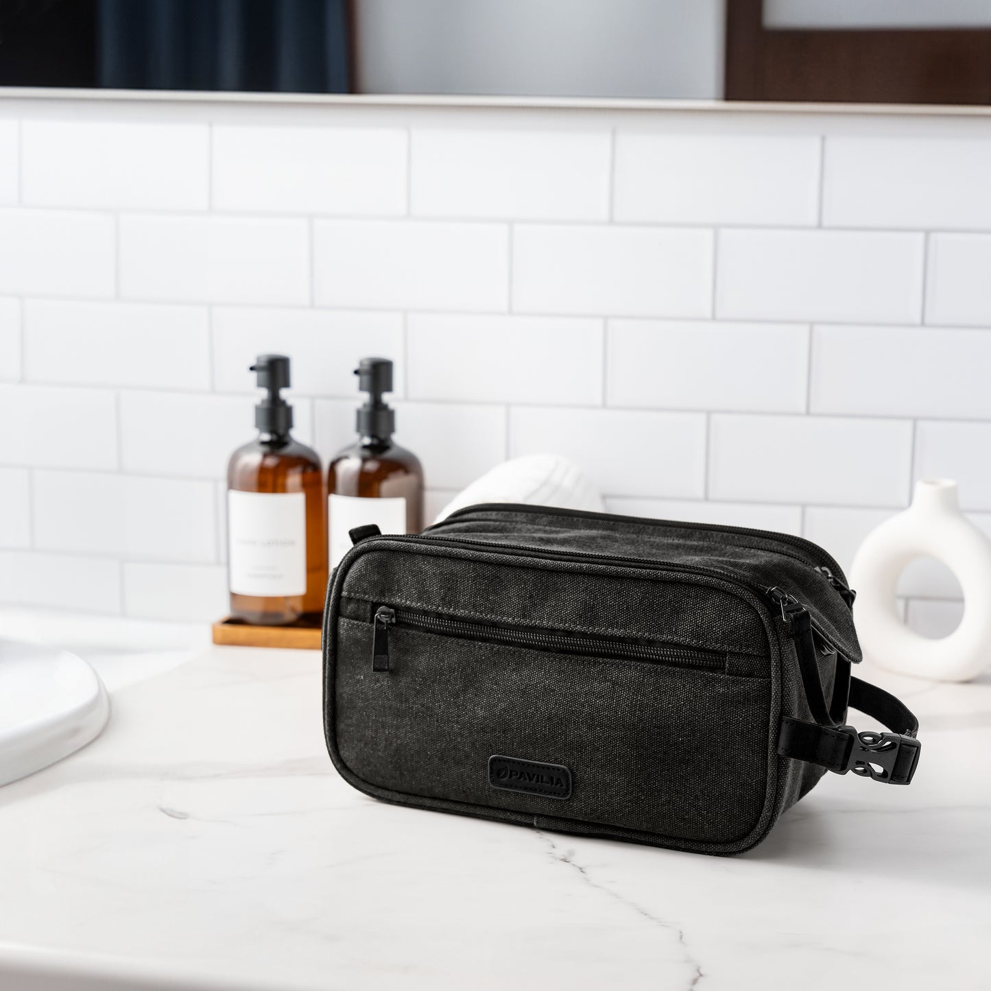 Canvas Dopp Kit Toiletry Bag