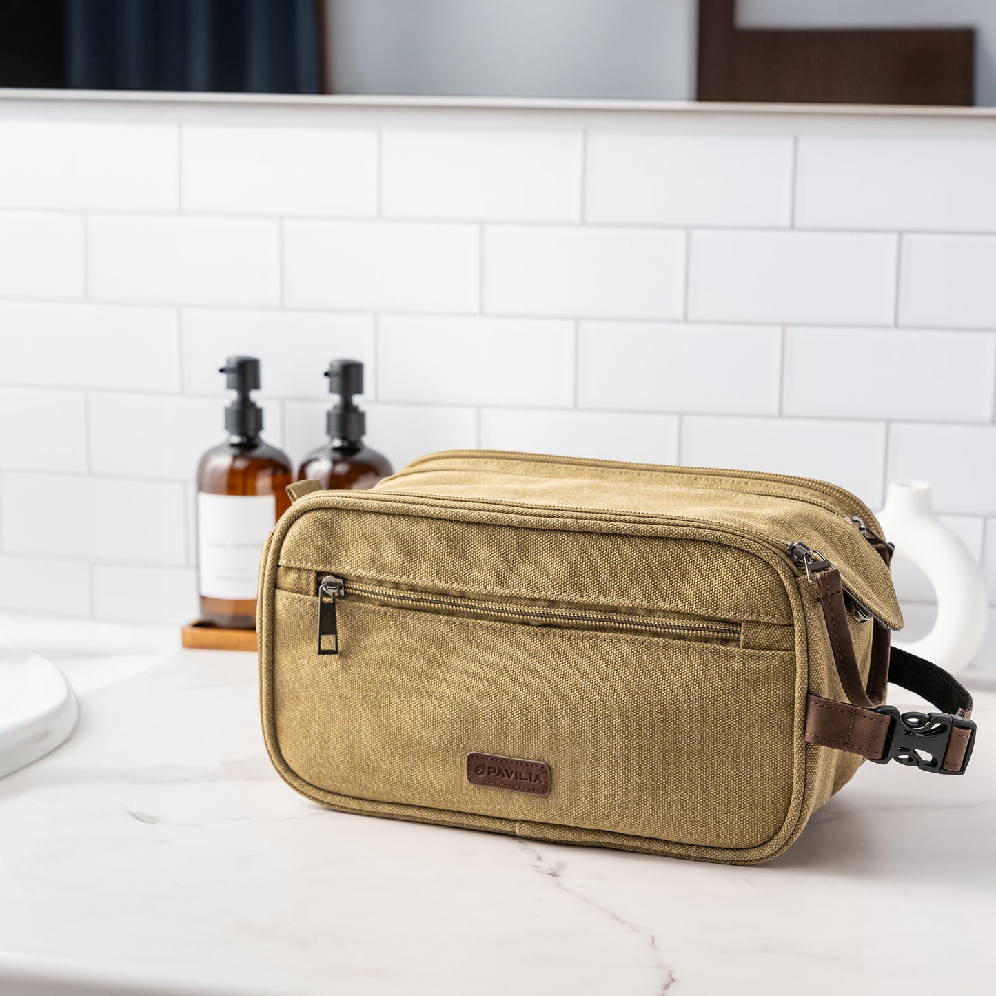 Canvas Dopp Kit Toiletry Bag