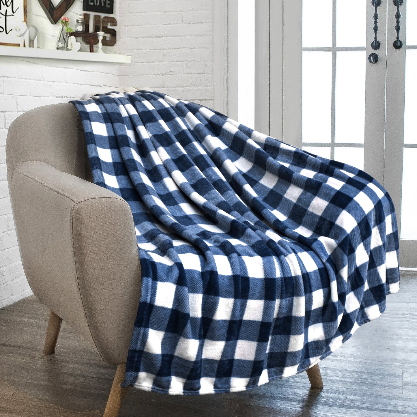 Checkered Fleece Blanket