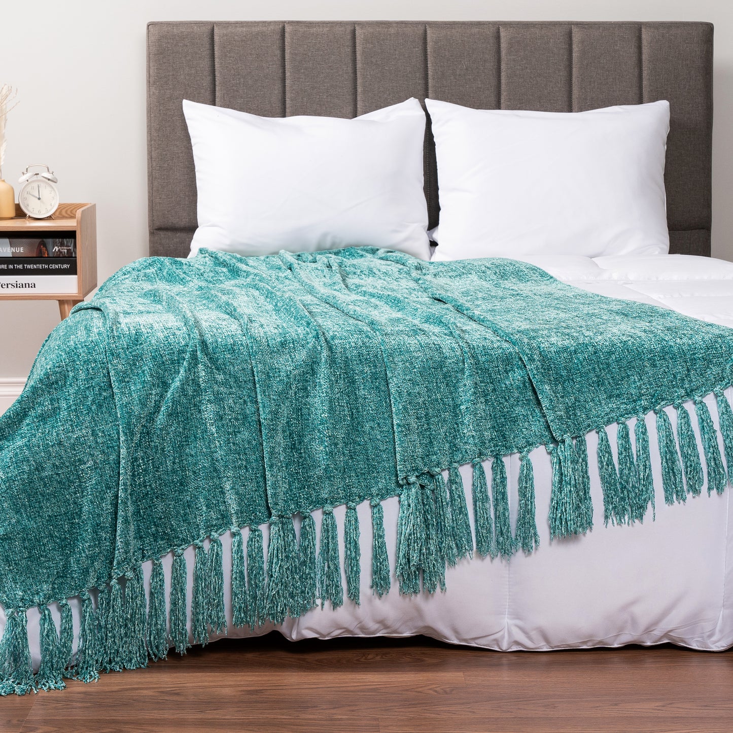 Chenille Tassel Fringe Throw Blanket