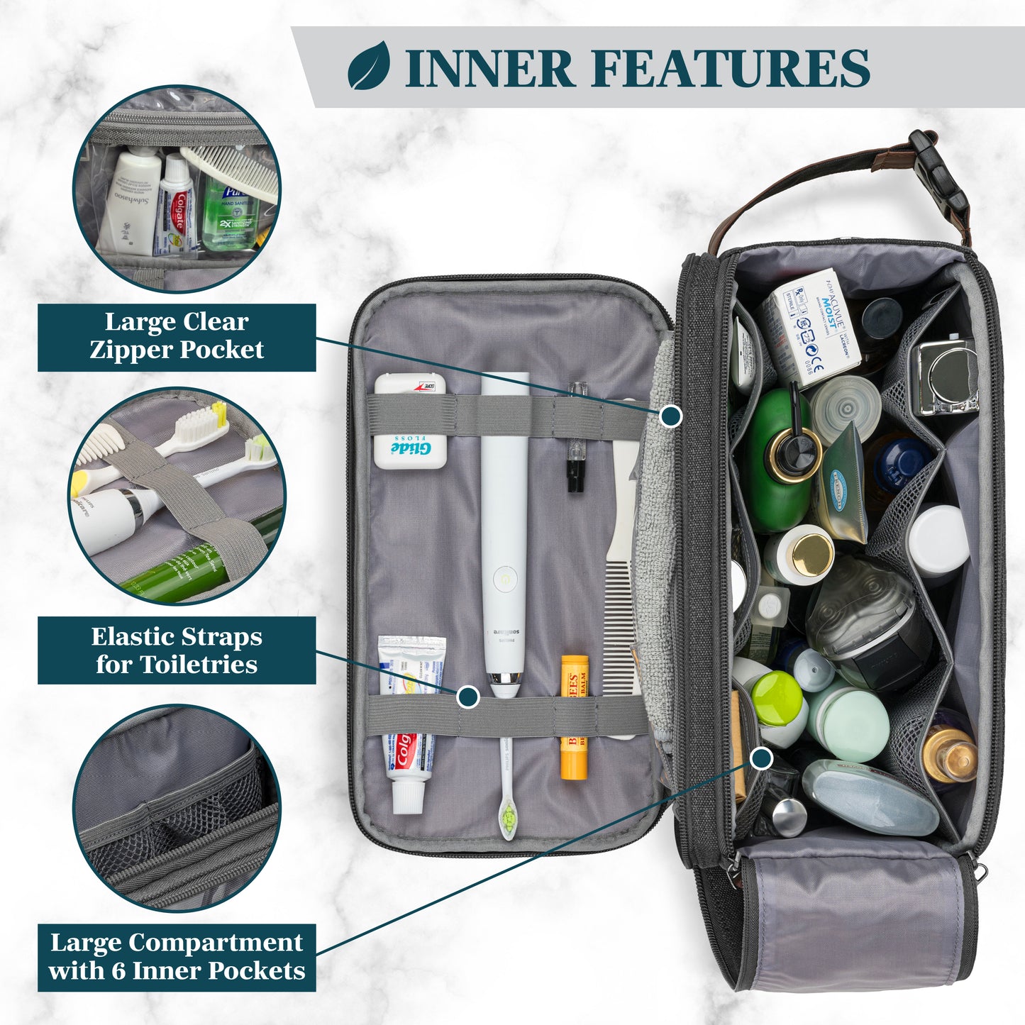 Canvas Dopp Kit Toiletry Bag