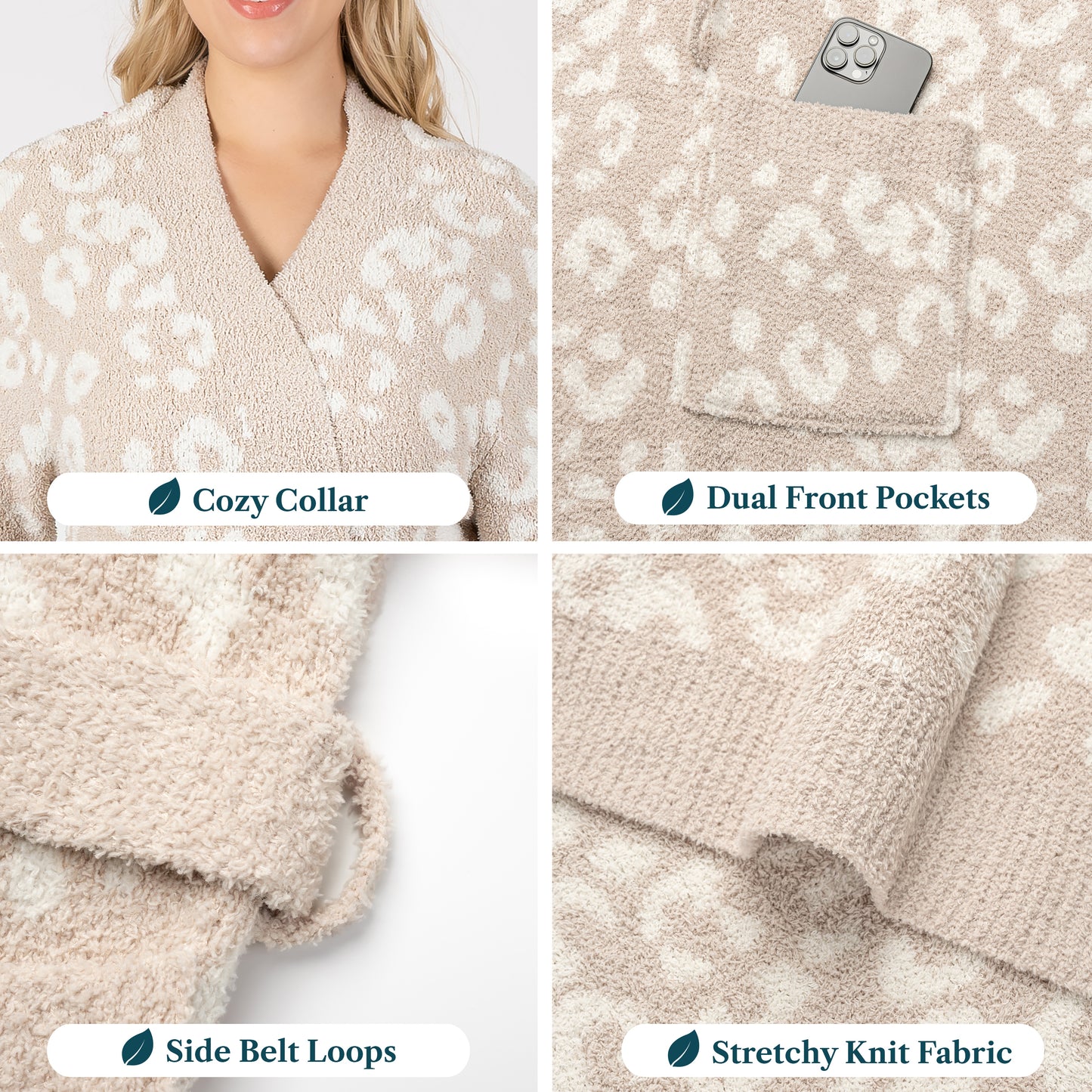 Women's Buttery Soft Knit Short Robe