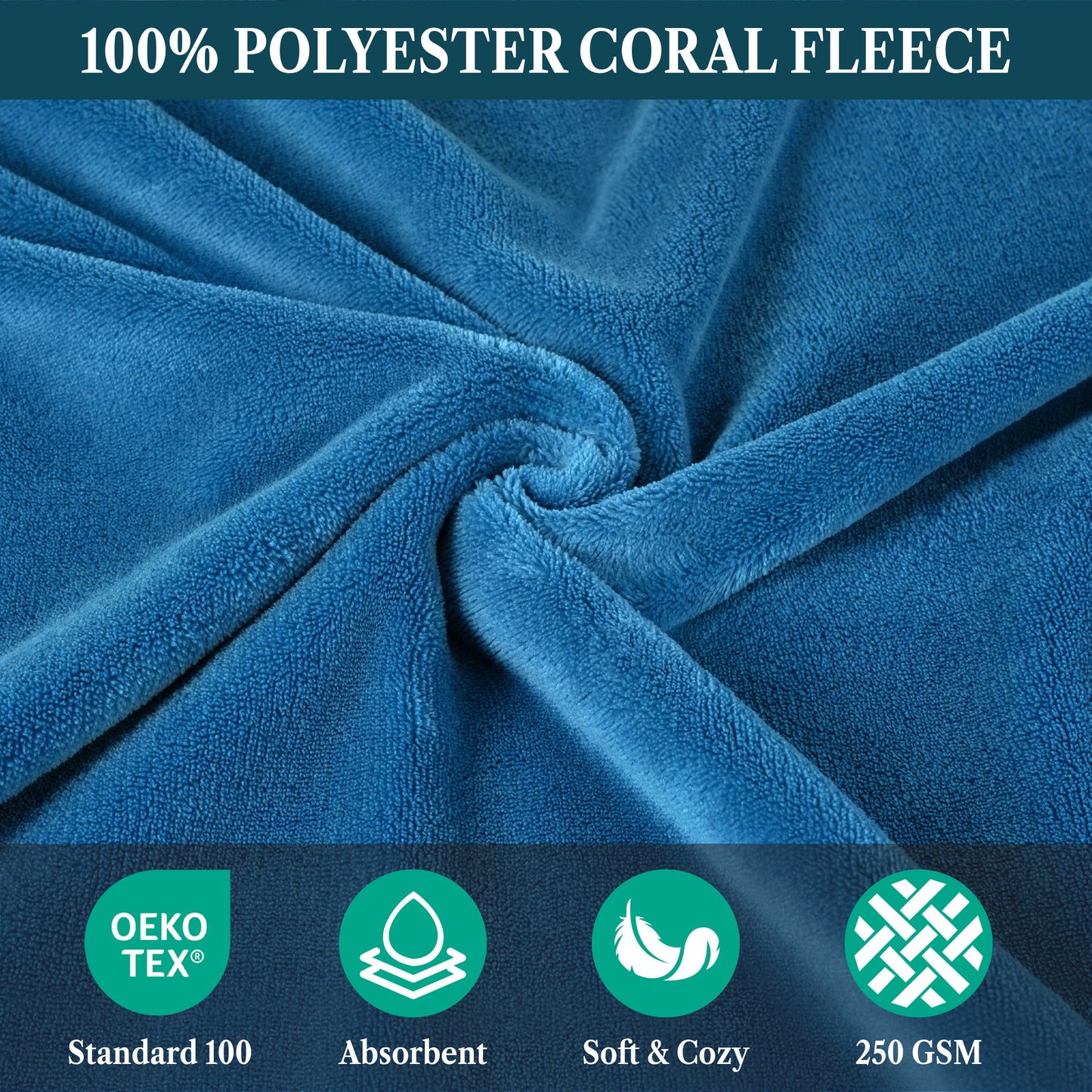 Kid's Fleece Hooded Bath Towel