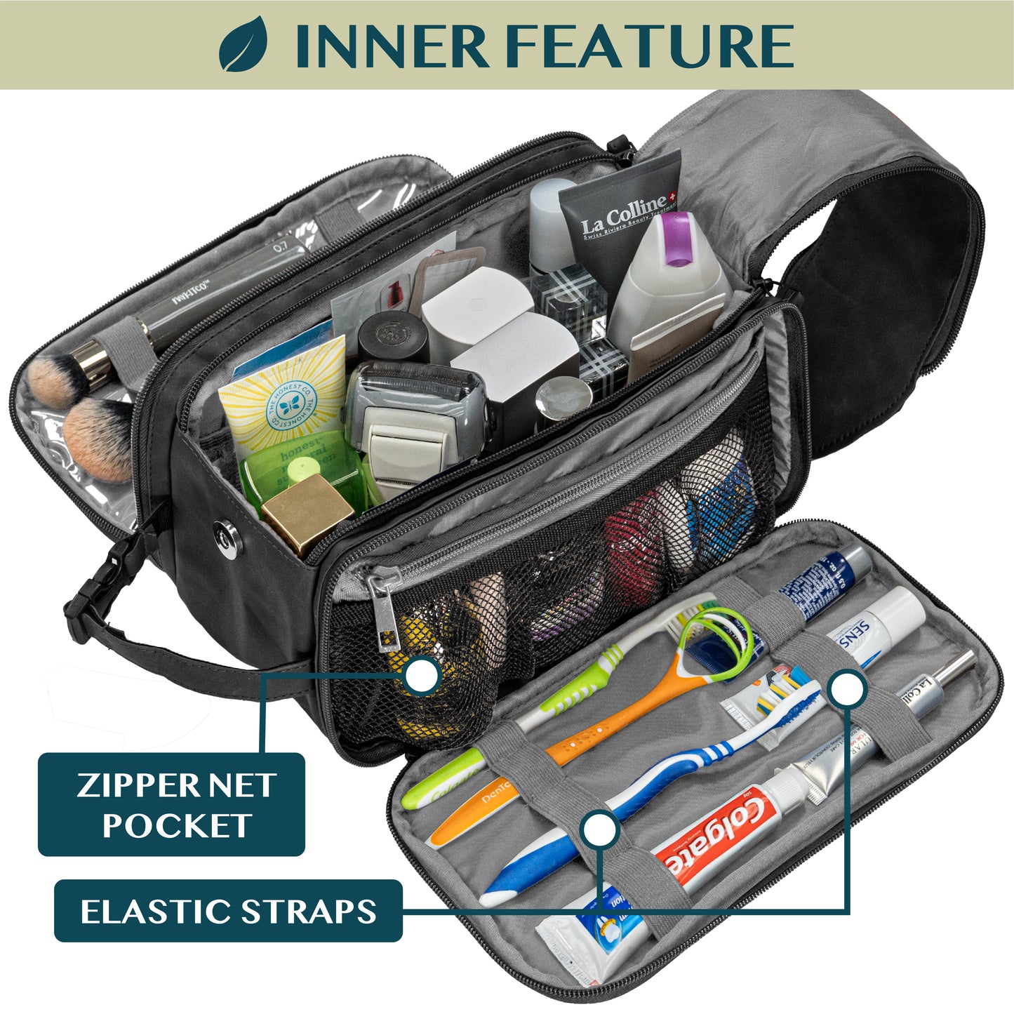Men's Deluxe Dopp Kit Toiletry Bag