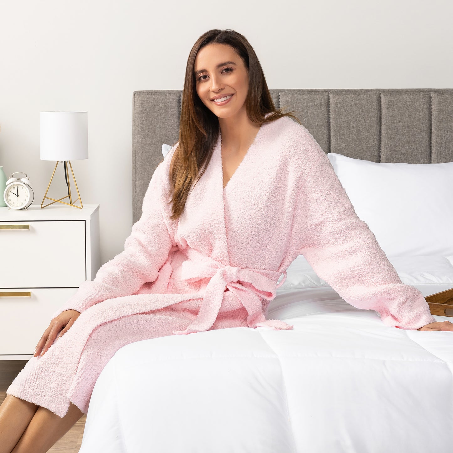 Women's Buttery Soft Knit Short Robe