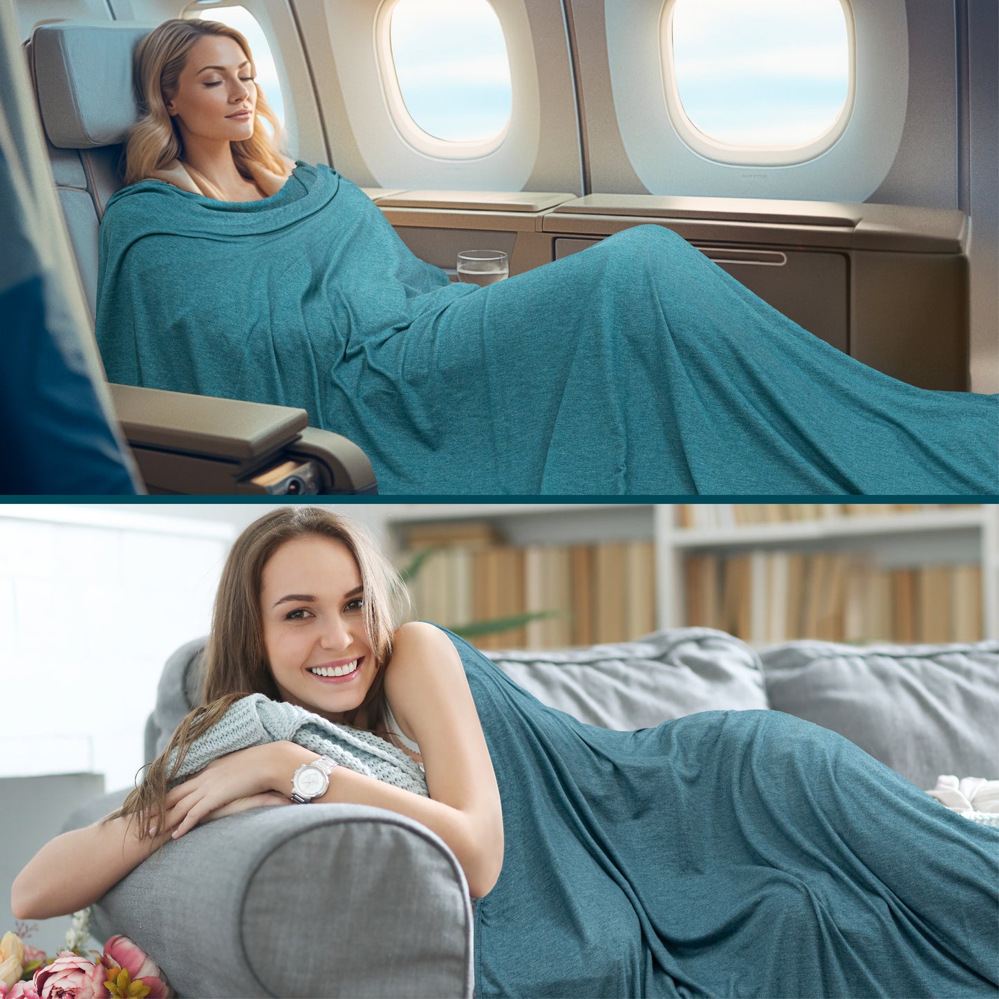 Compact Travel Blanket with Bag