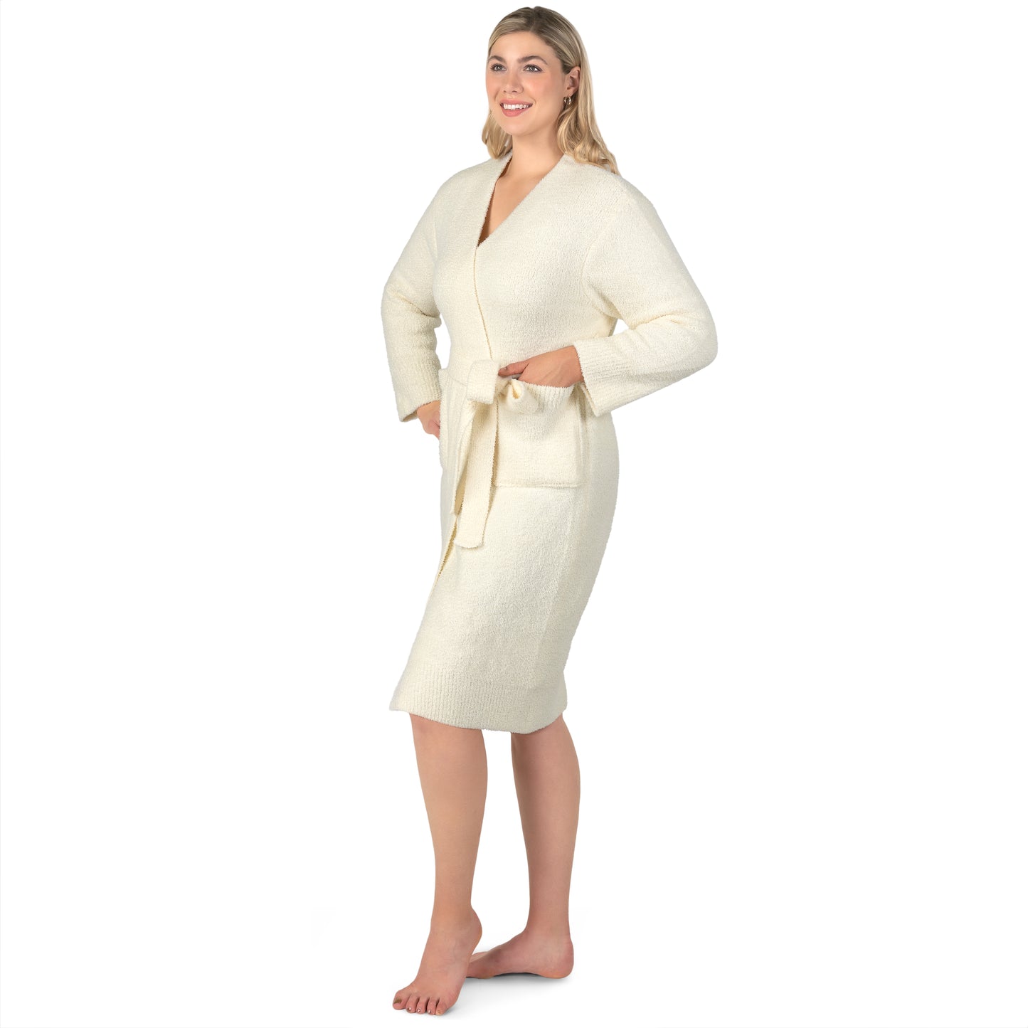 Women's Buttery Soft Knit Short Robe