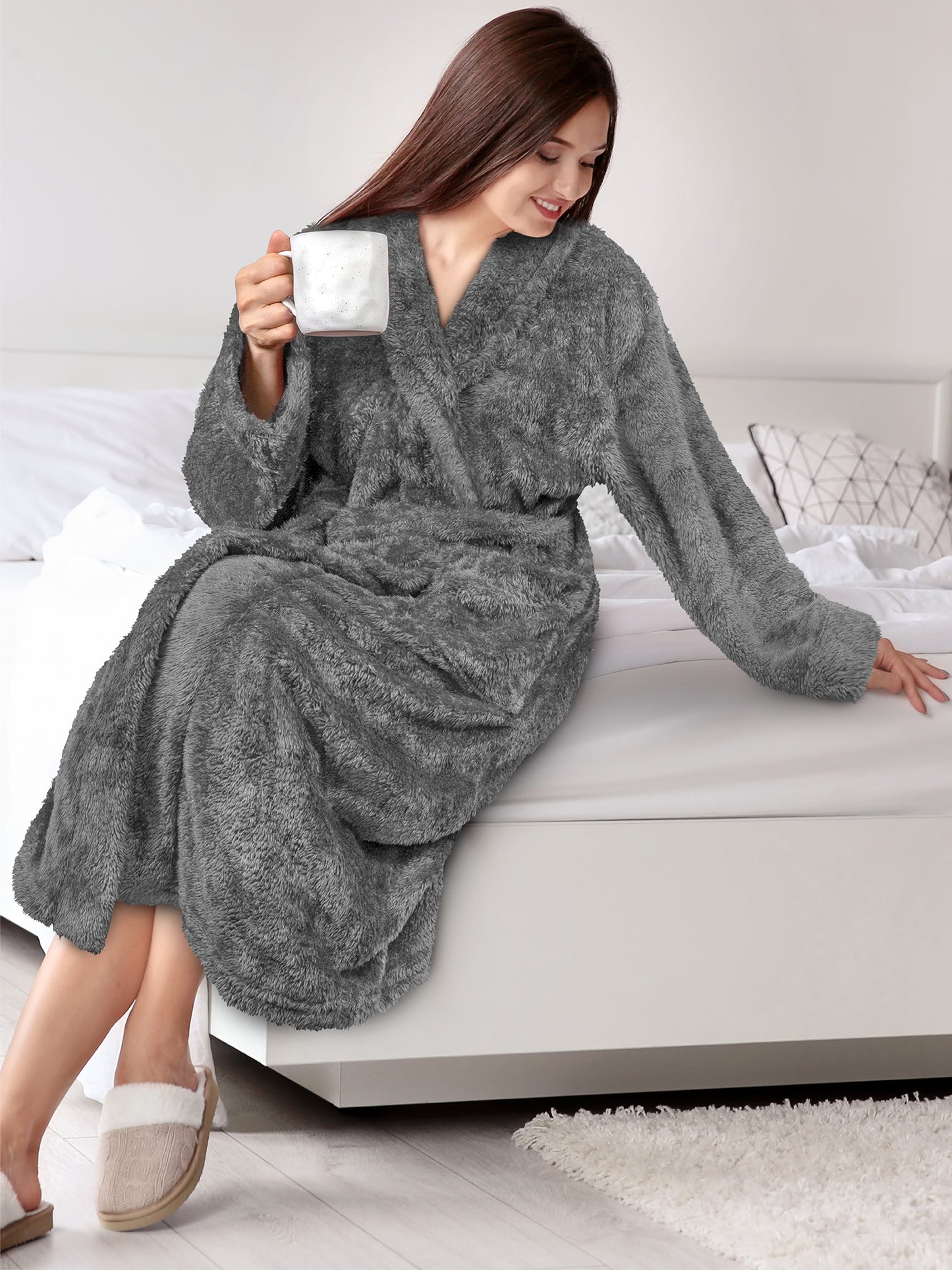 Women's Sherpa Fluffy Robe