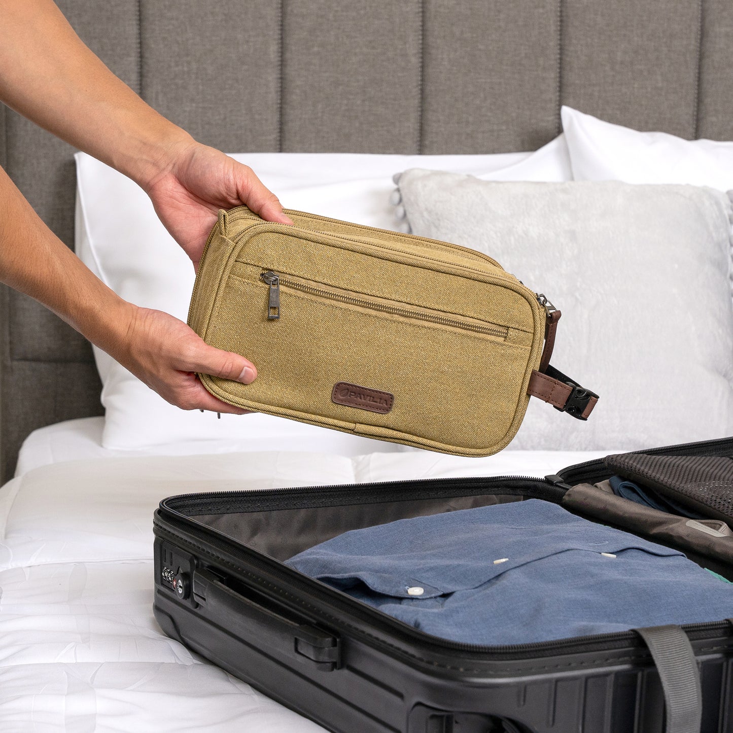 Canvas Dopp Kit Toiletry Bag