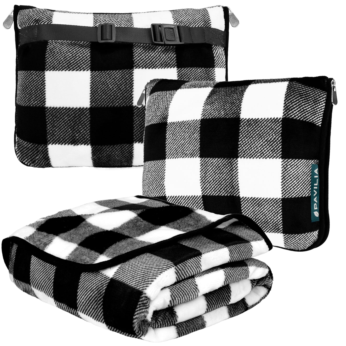 Premium Fleece Travel Blanket Pillow