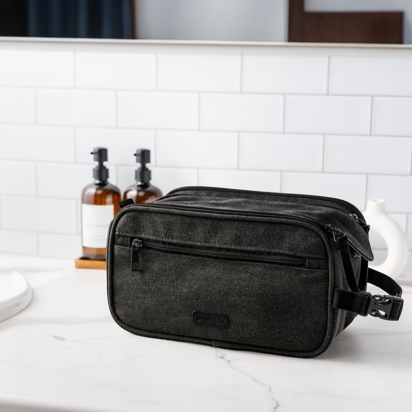Canvas Dopp Kit Toiletry Bag