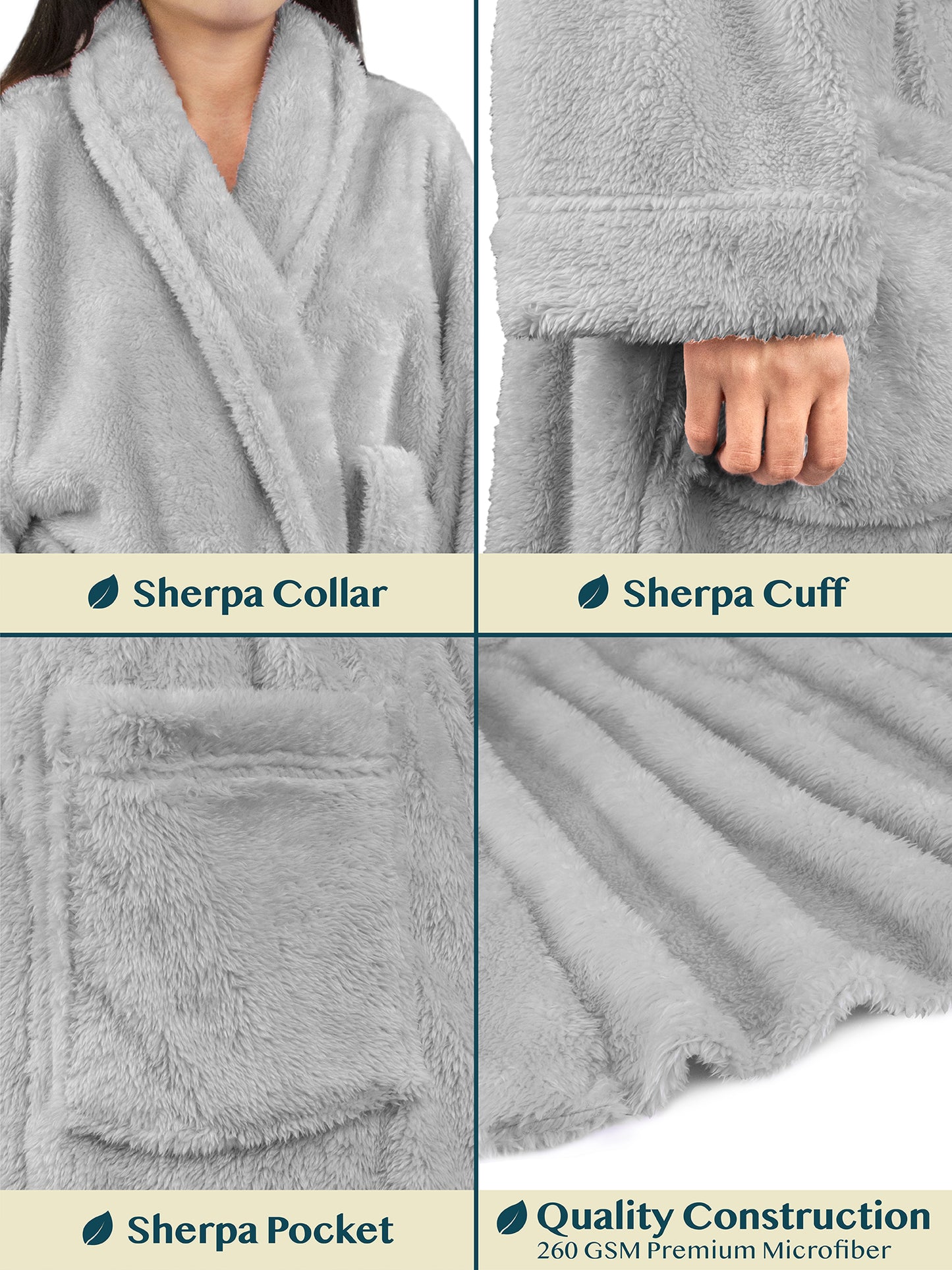 Women's Sherpa Fluffy Robe