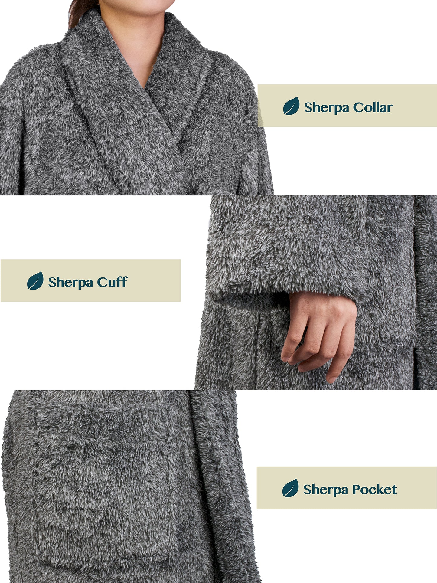 Women's Sherpa Fluffy Robe