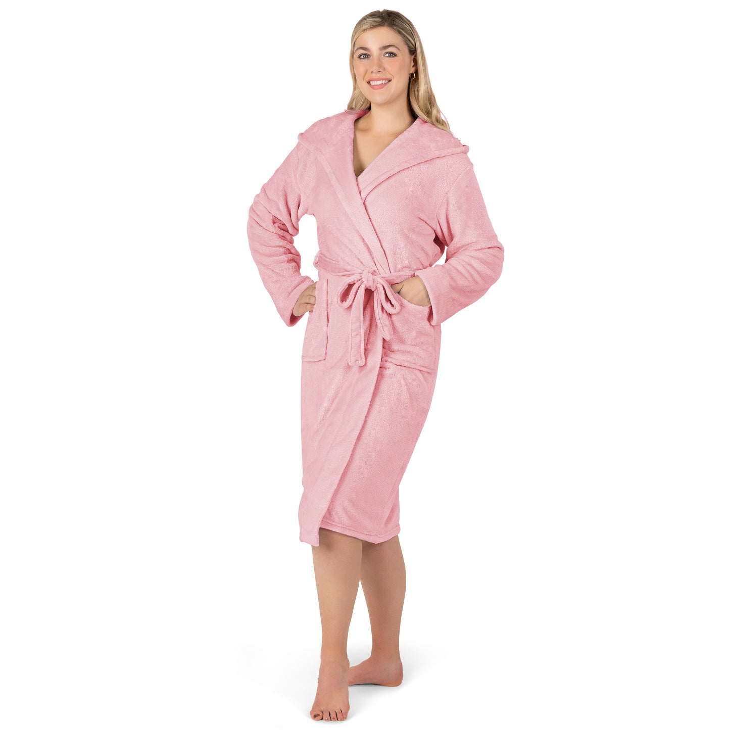Women's Classic Fleece Robe with Hood