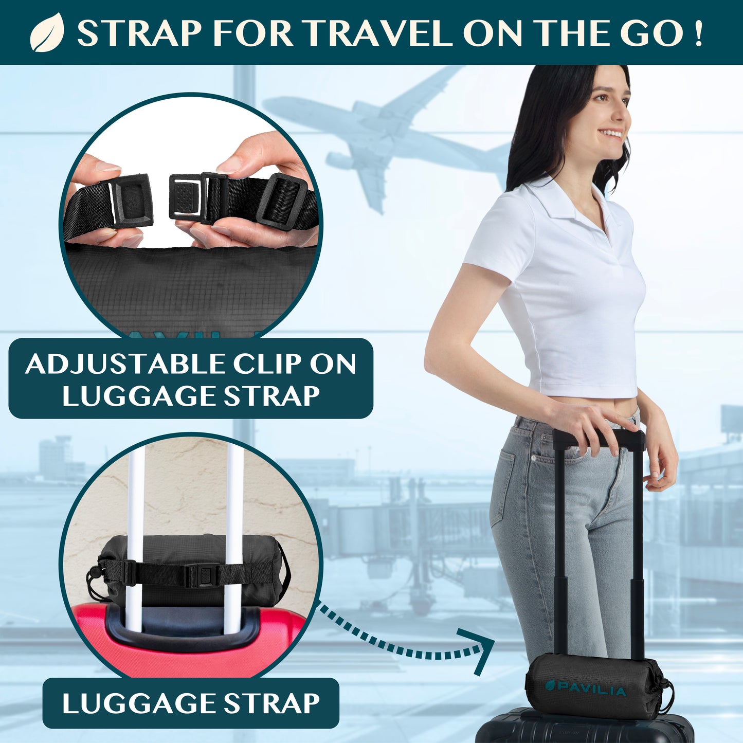 Compact Travel Blanket with Bag