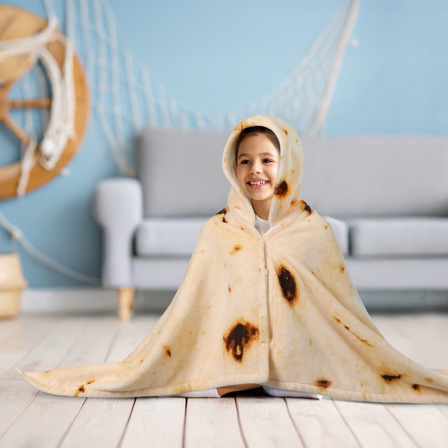 Kid's Fleece Hooded Bath Towel