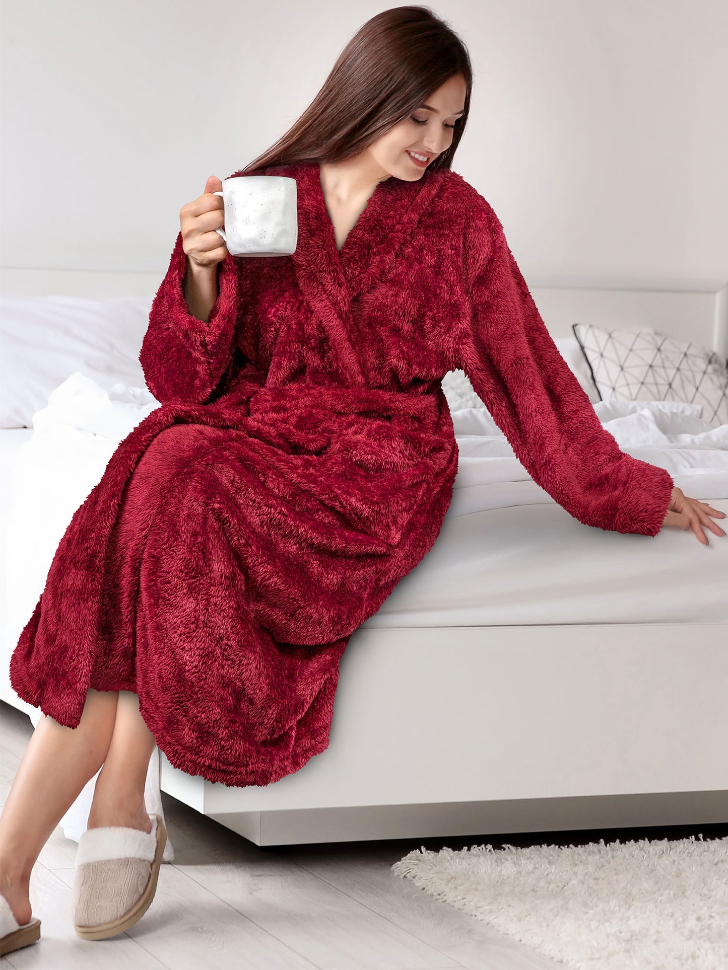 Women's Sherpa Fluffy Robe