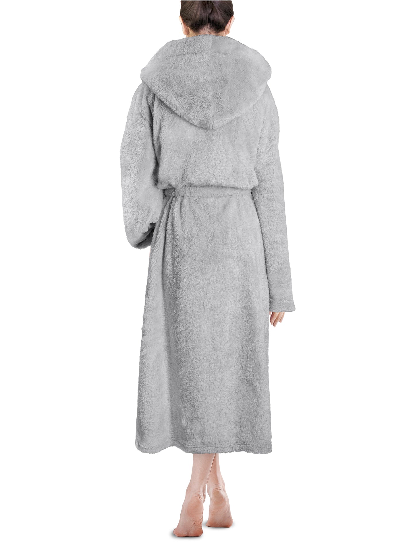 Women's Sherpa Fluffy Robe with Hood