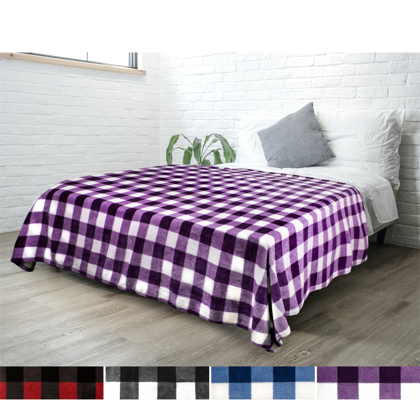 Checkered Fleece Blanket