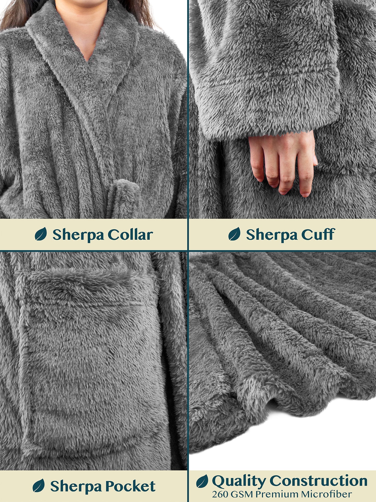 Women's Sherpa Fluffy Robe