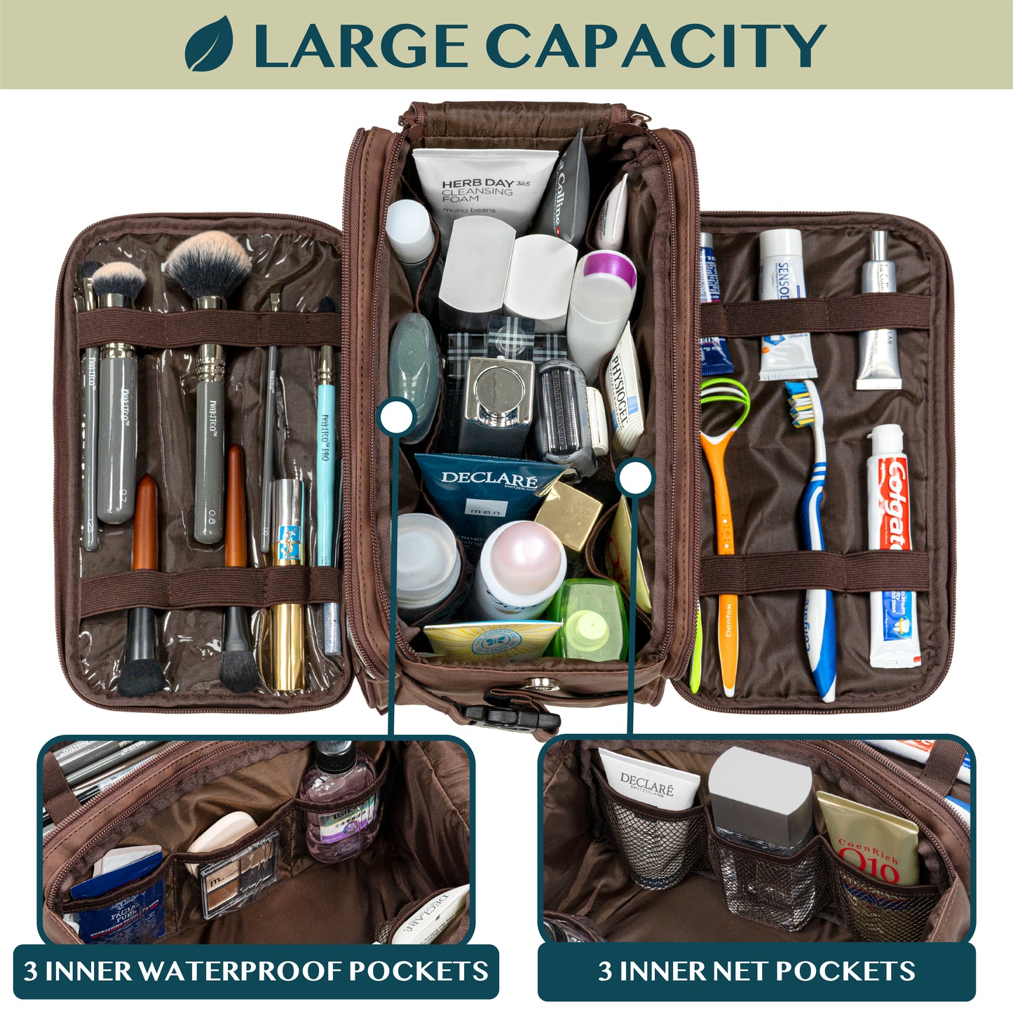 Men's Deluxe Dopp Kit Toiletry Bag