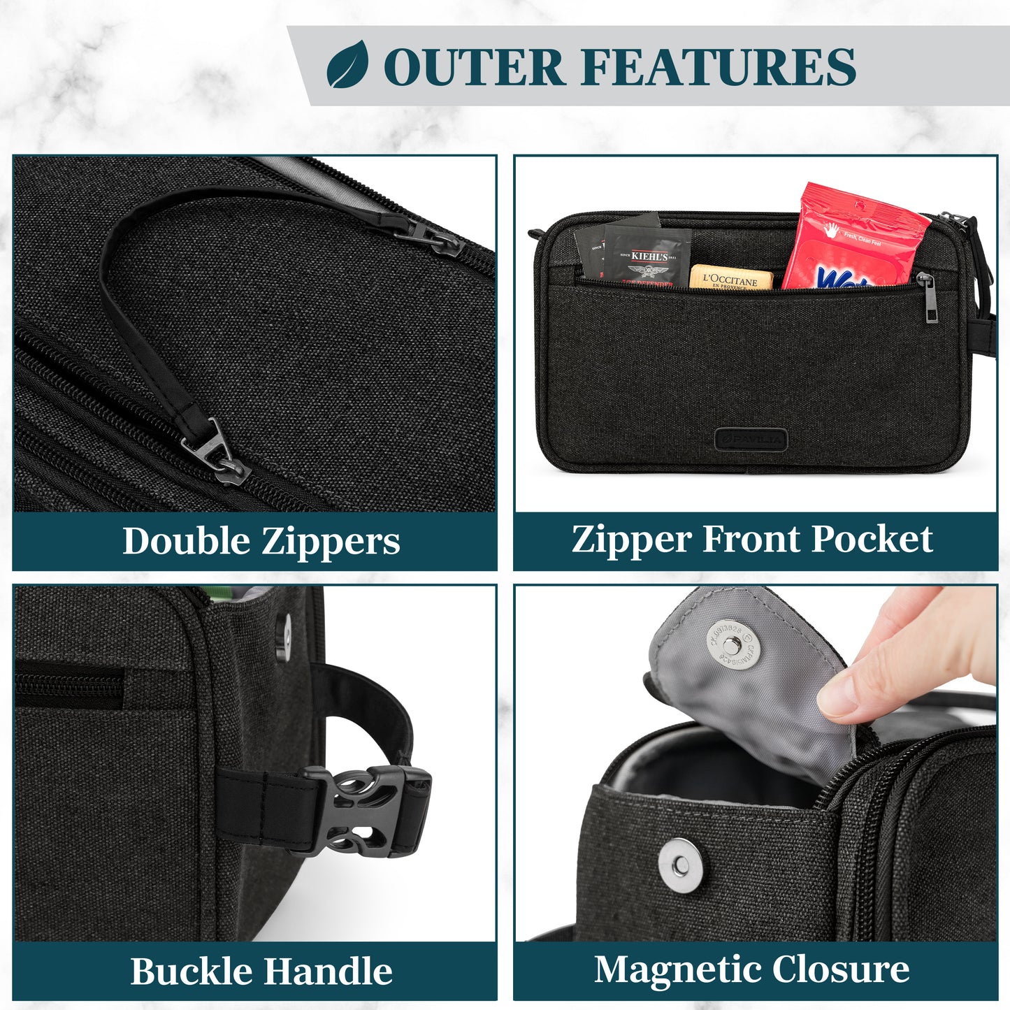 Canvas Dopp Kit Toiletry Bag