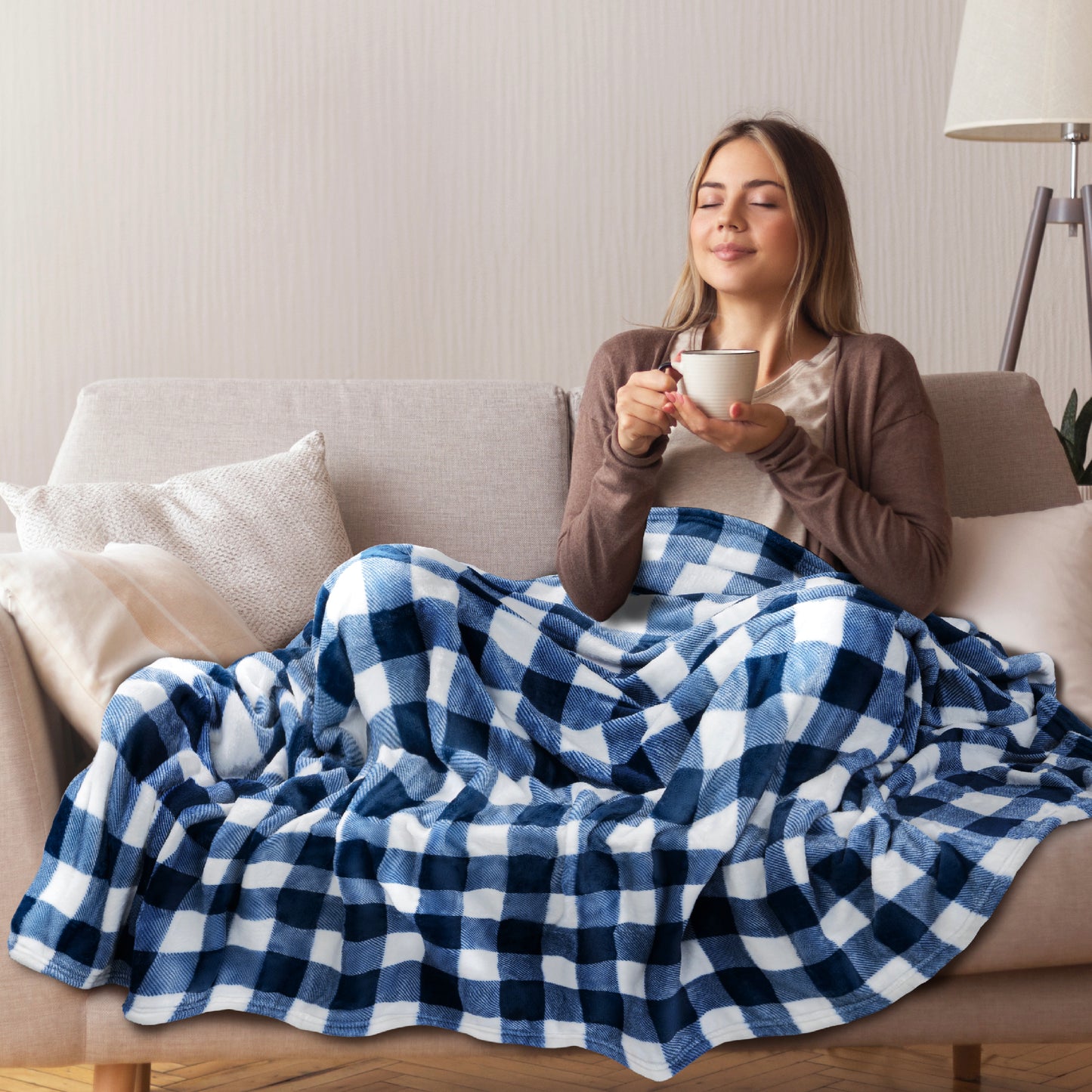 Checkered Fleece Blanket