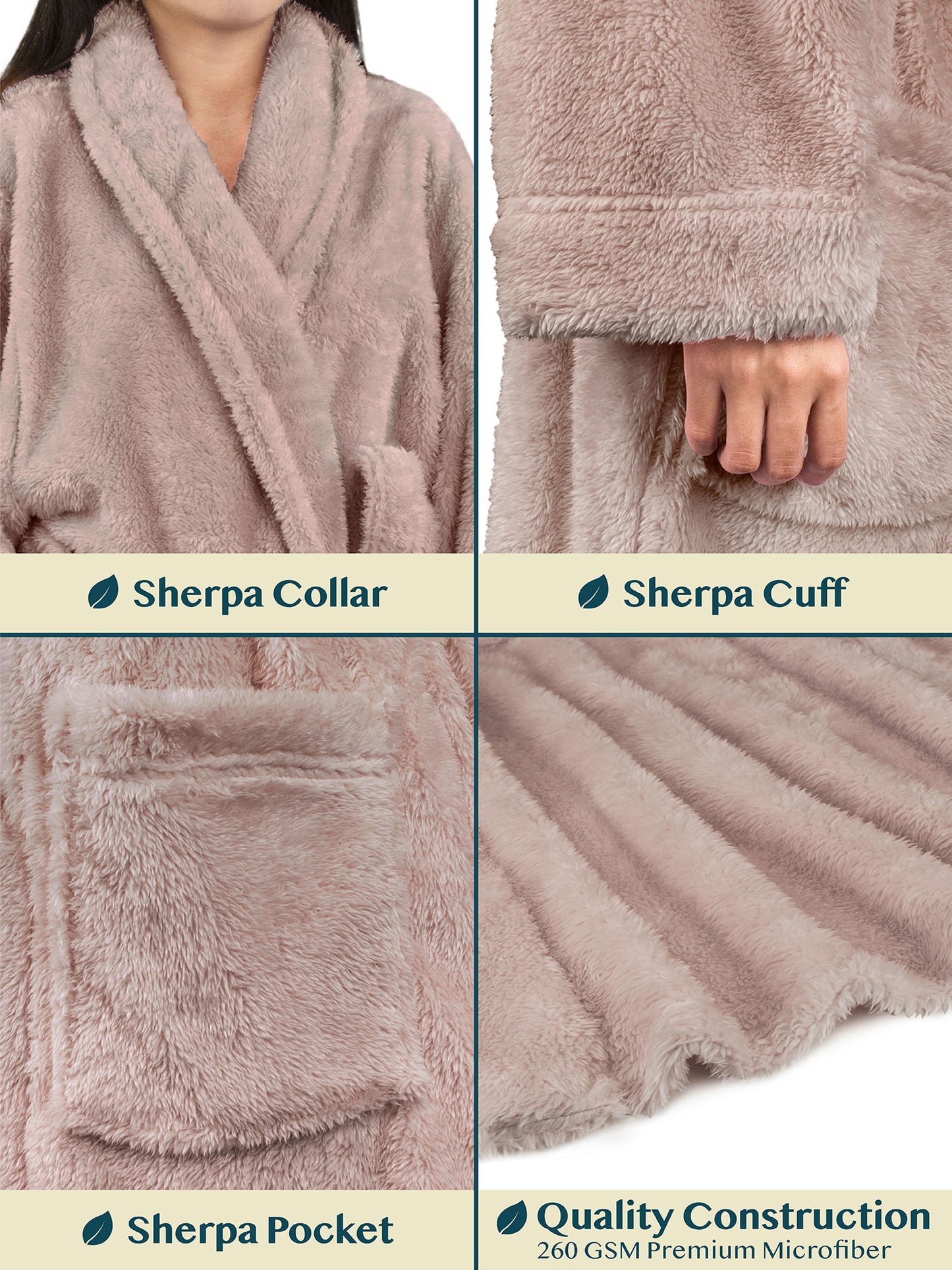 Women's Sherpa Fluffy Robe