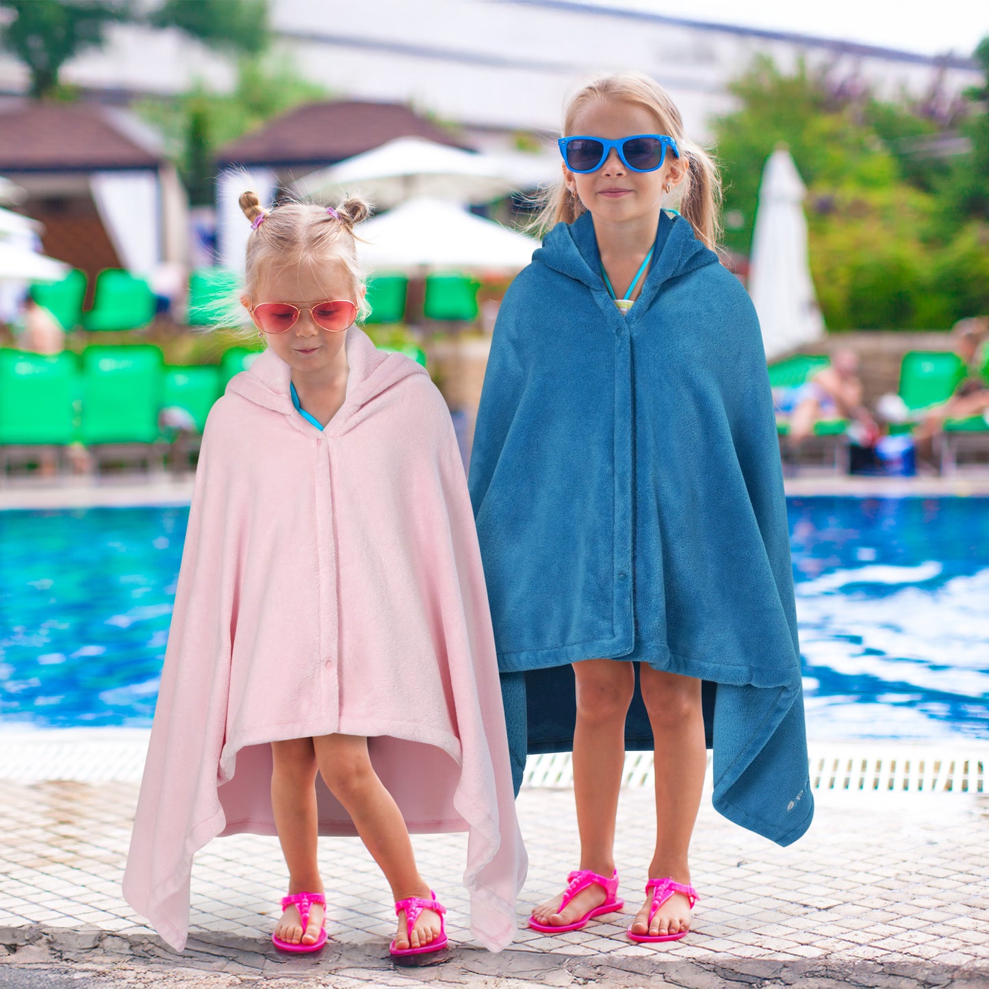Kid's Fleece Hooded Bath Towel