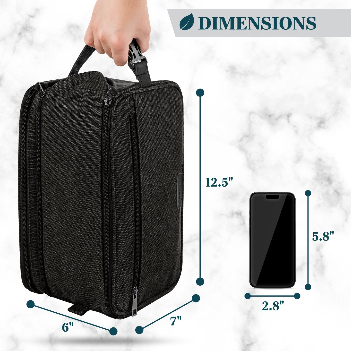 Canvas Dopp Kit Toiletry Bag