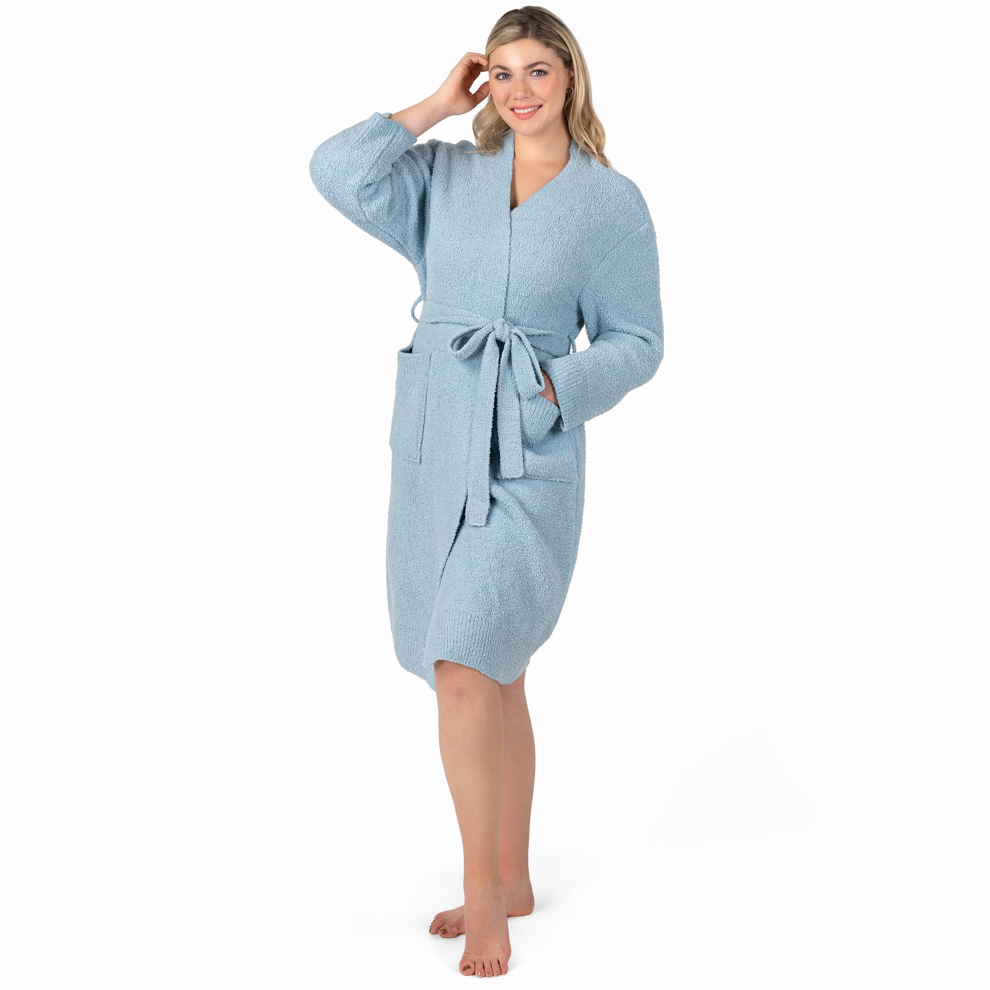 Women's Buttery Soft Knit Short Robe