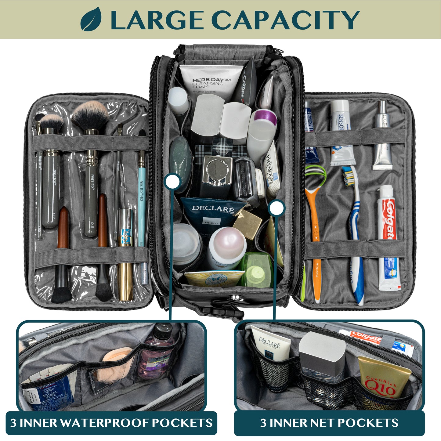 Men's Deluxe Dopp Kit Toiletry Bag