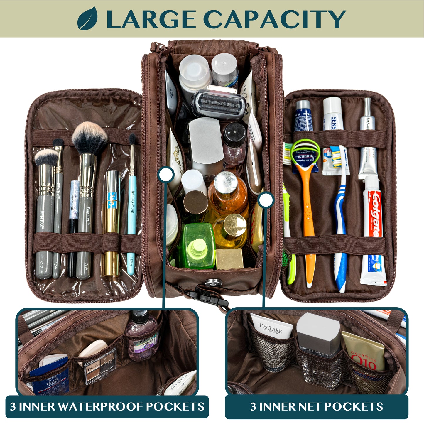 Men's Deluxe Dopp Kit Toiletry Bag