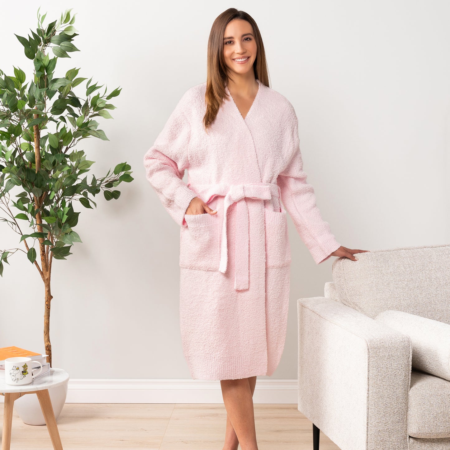 Women's Buttery Soft Knit Short Robe