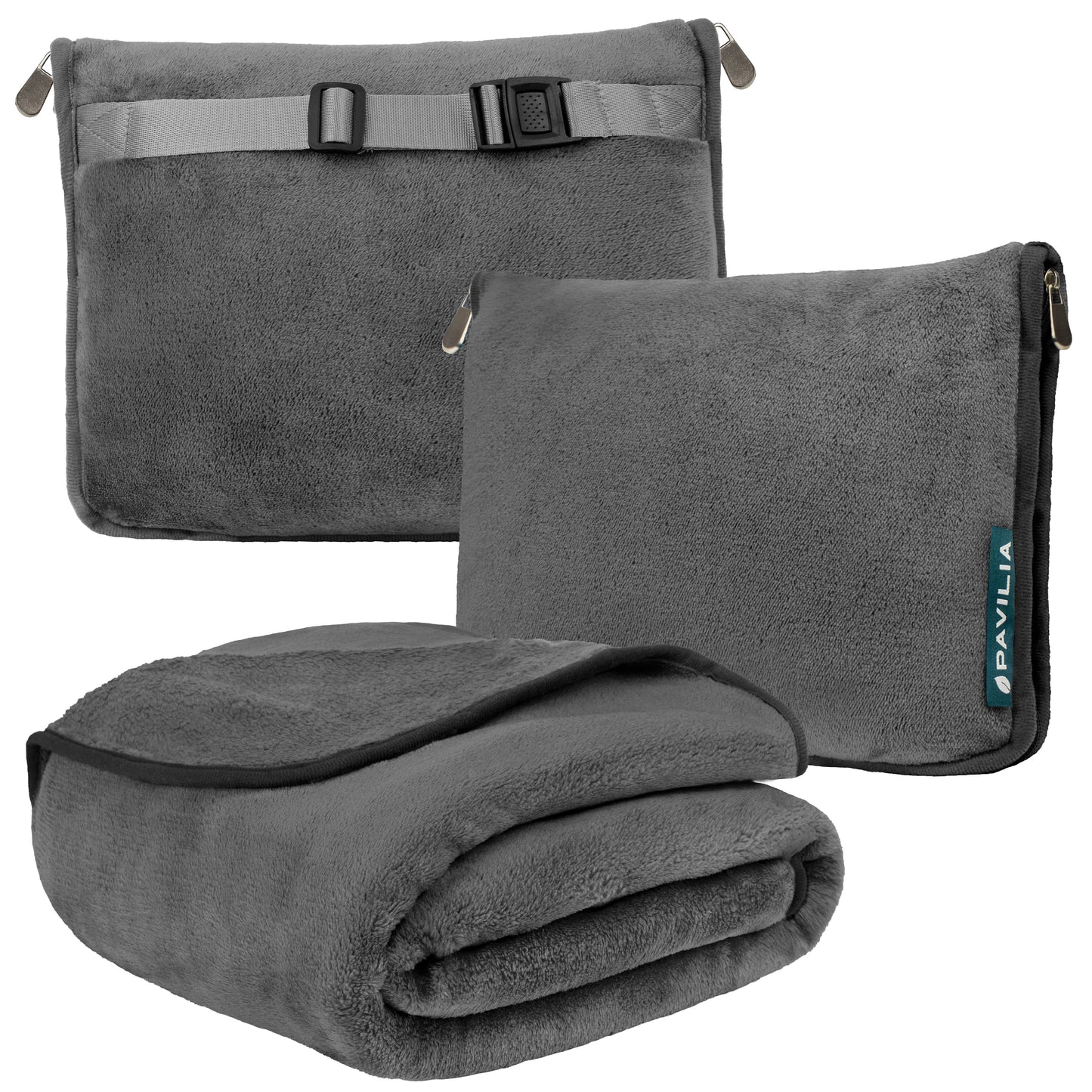 Premium Fleece Travel Blanket Pillow