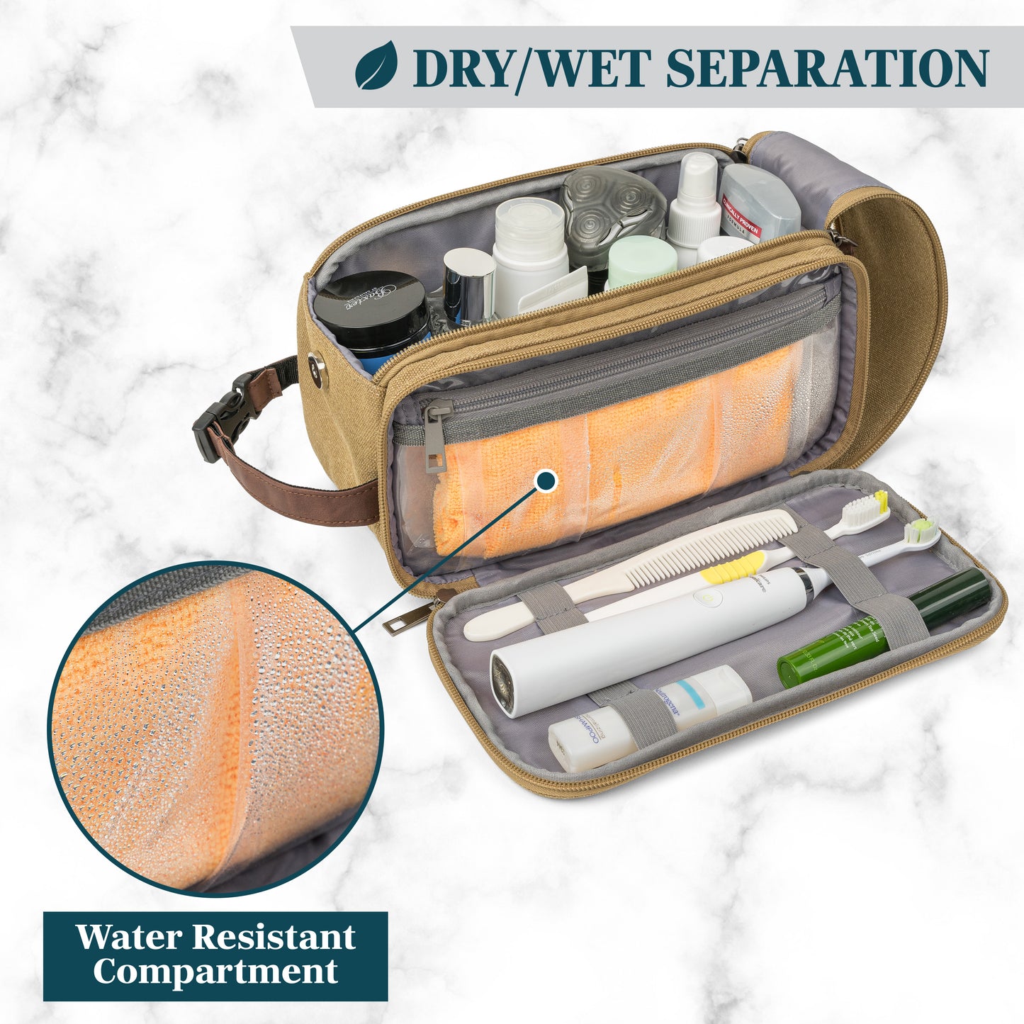 Canvas Dopp Kit Toiletry Bag